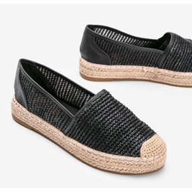 Espadrillas intrecciate nere Carly nero 1