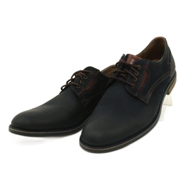 Scarpe Riko Scarpe in pelle maschile 804 blu navy 2