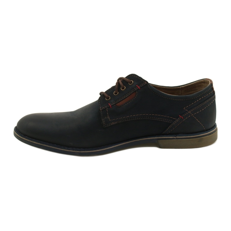 Scarpe Riko Scarpe in pelle maschile 804 blu navy 1