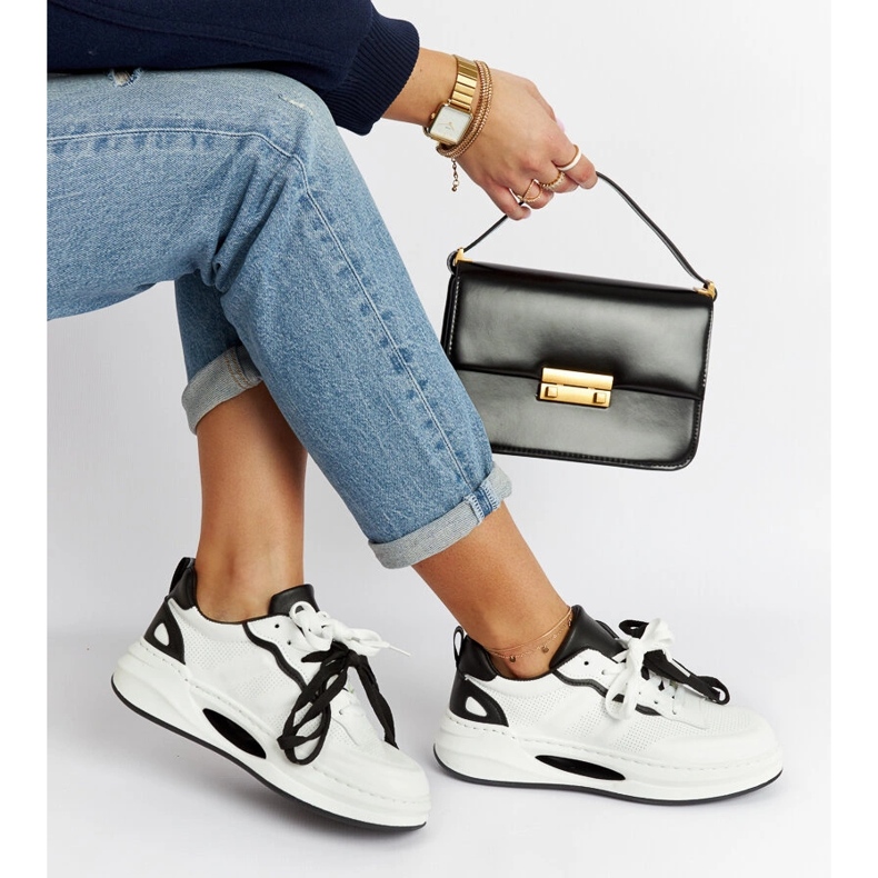 Sneakers Galdino bianche e nere bianca 1