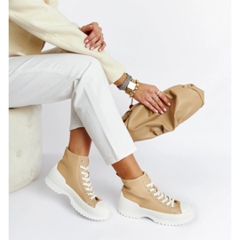Sneakers alte beige di Ronchis 1