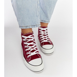 Sneakers alte Puglia bordeaux rosso 1