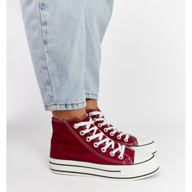 Sneakers alte Puglia bordeaux rosso 2