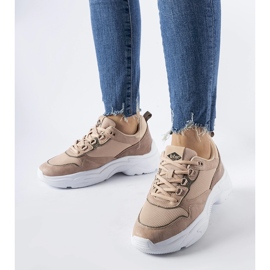 Scarpe da ginnastica sportive in polvere Lee Cooper rosa 1