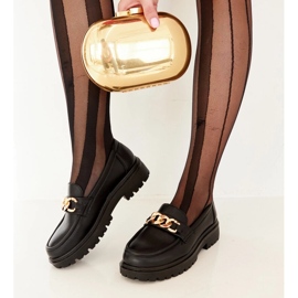 Mocassini neri su Elenor nero 1