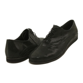Scarpe nere di Angello Scarpe da donna legate in pois 303 nero 3