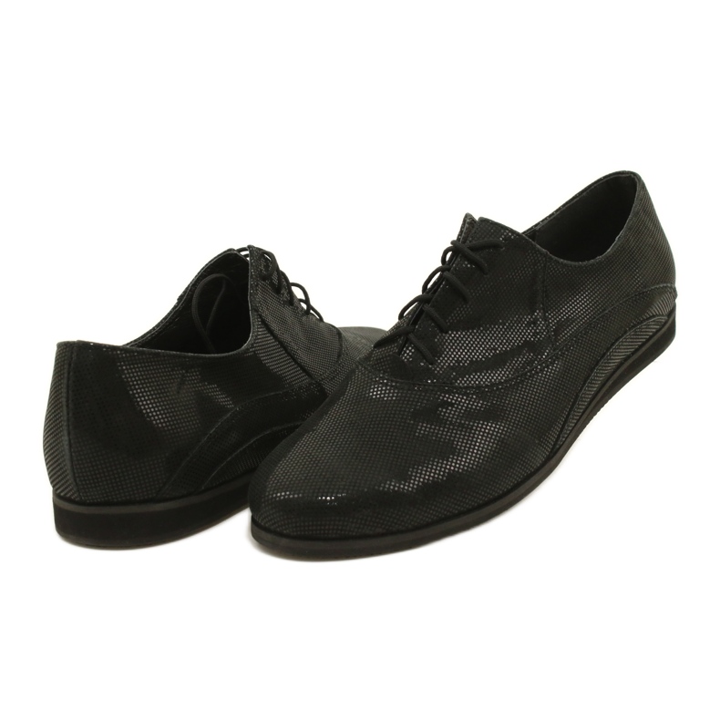 Scarpe nere di Angello Scarpe da donna legate in pois 303 nero 3