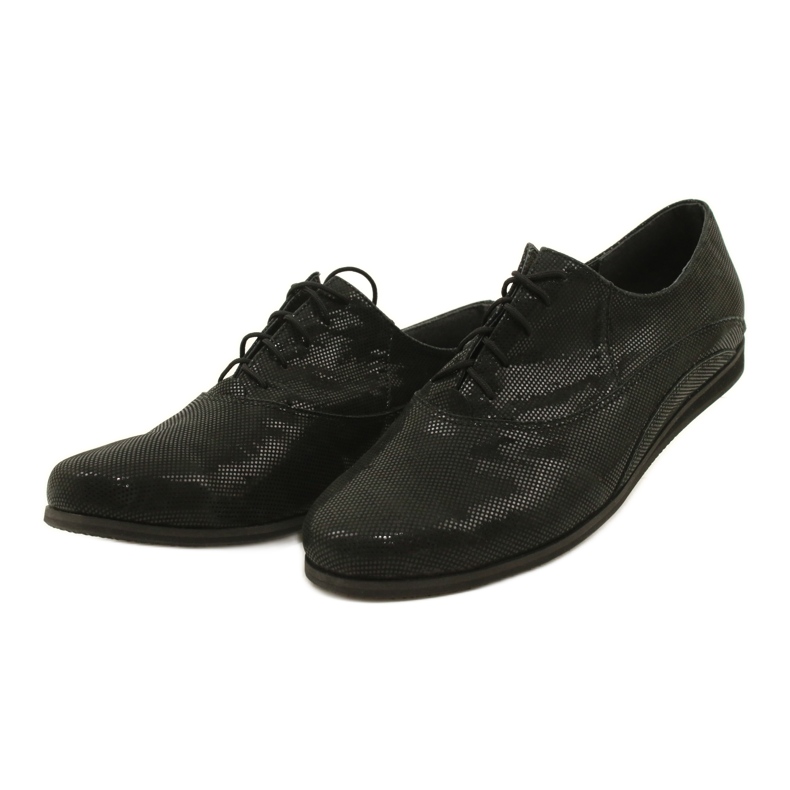 Scarpe nere di Angello Scarpe da donna legate in pois 303 nero 2