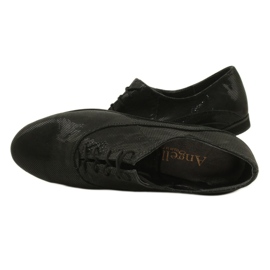 Scarpe nere di Angello Scarpe da donna legate in pois 303 nero 5