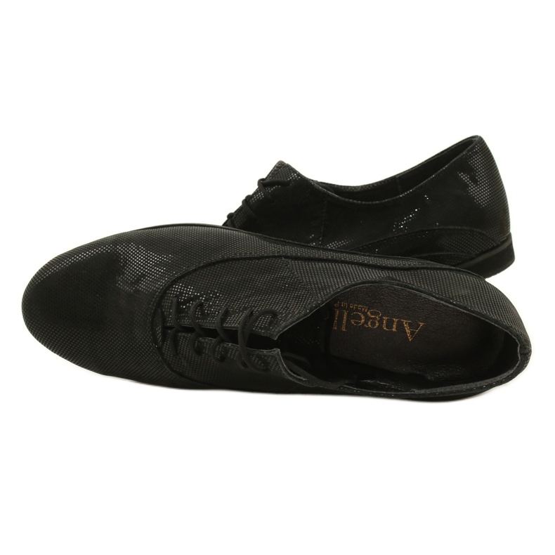 Scarpe nere di Angello Scarpe da donna legate in pois 303 nero 5