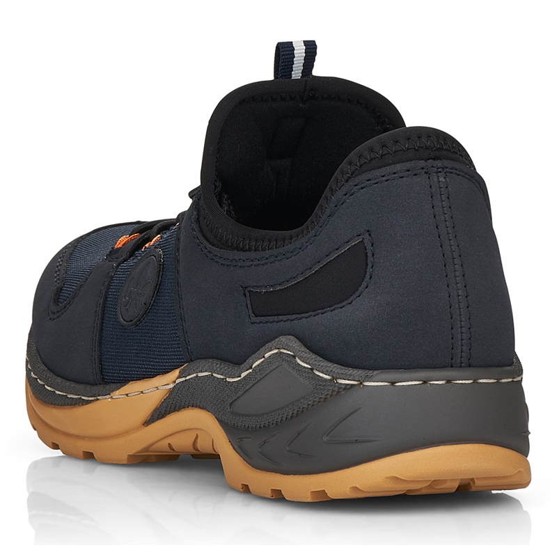 Comode scarpe sportive slip-on da donna, blu navy, Rieker M0564-14 1
