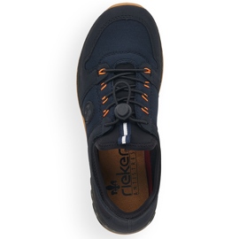Comode scarpe sportive slip-on da donna, blu navy, Rieker M0564-14 2