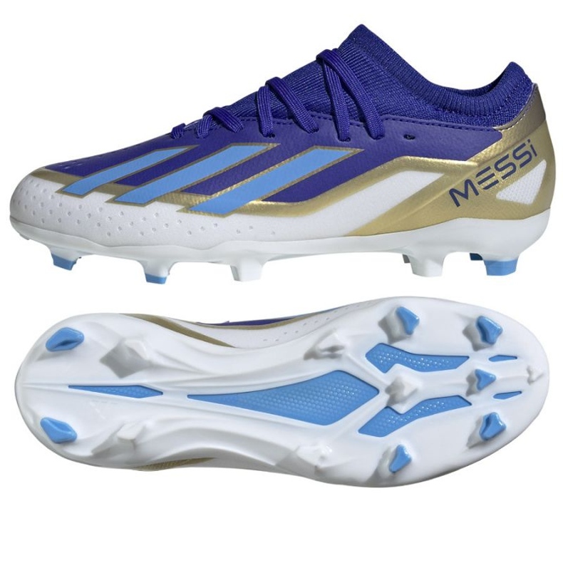Scarpe Adidas X Crazyfast League Messi Jr Fg ID0714 blu 1