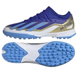Scarpe Adidas X Crazyfast League Messi Jr Tf ID0716 blu 1