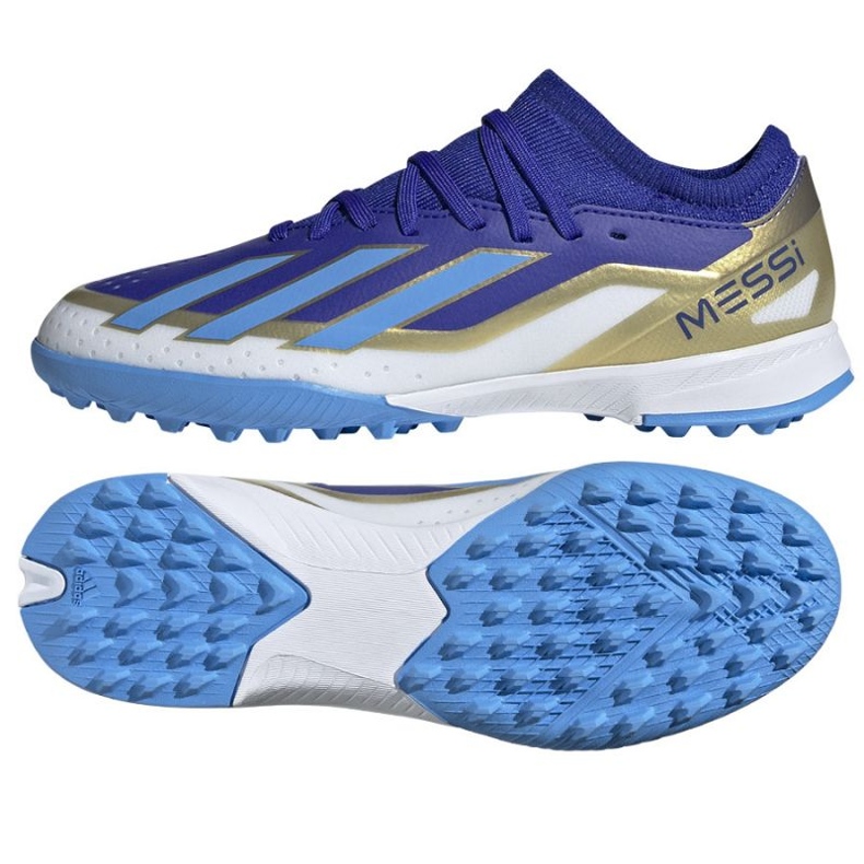 Scarpe Adidas X Crazyfast League Messi Jr Tf ID0716 blu 1