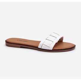 Infradito piatte classiche da donna bianche Namrita bianca 2