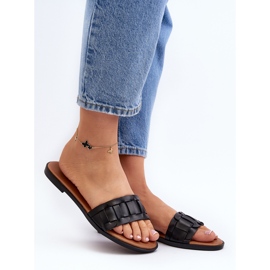Infradito piatte classiche da donna nere Namrita nero 2