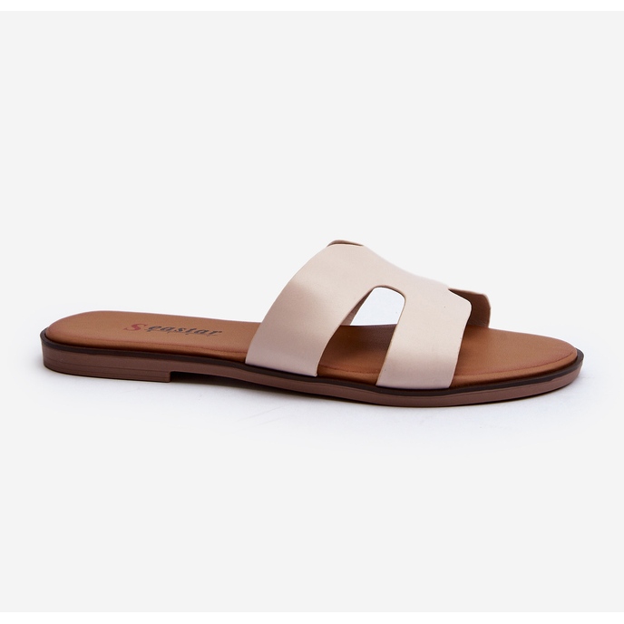 Infradito ritagliate da donna Beige Lumossa 1