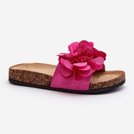Infradito Da Donna Con Fiori Fucsia Lulania rosa 1