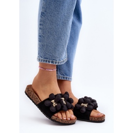 Infradito da donna con decorazioni Bunlia nere nero 2