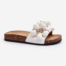 Infradito Da Donna Con Decorazioni, Bunlia Bianco 1