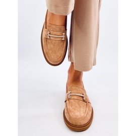 Mocassini da donna Ferdis Khaki beige 1