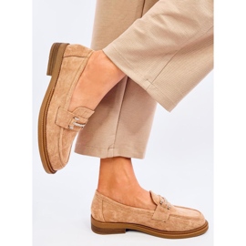 Mocassini da donna Ferdis Khaki beige 2