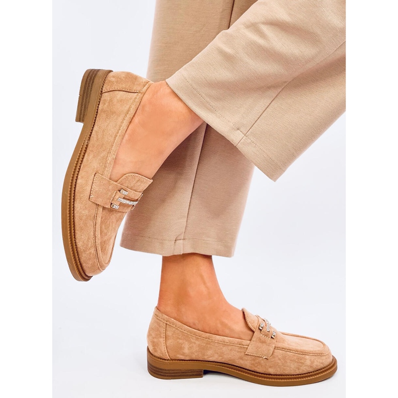 Mocassini da donna Ferdis Khaki beige 2