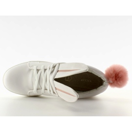 Sneakers coniglietti con orecchie 7117 bianche bianco 2