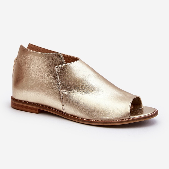 Sandali in pelle da donna Laura Messi 2443 Oro d'oro 1