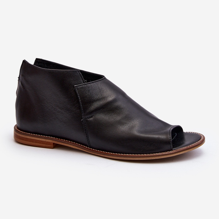 Sandali in pelle da donna Laura Messi 2443 Neri nero 1