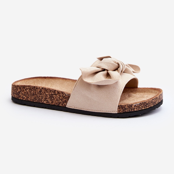 Infradito Da Donna Con Fiocco Beige Ezephira 2