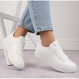 Scarpe sportive stringate bianche Potocki 16312 bianca 1
