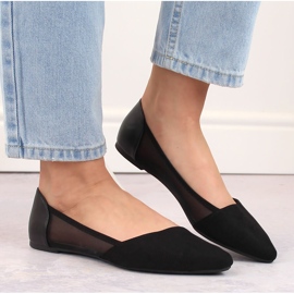 Women's Ballerinas Black Spitz Evento 8BL71-2015 nero 1