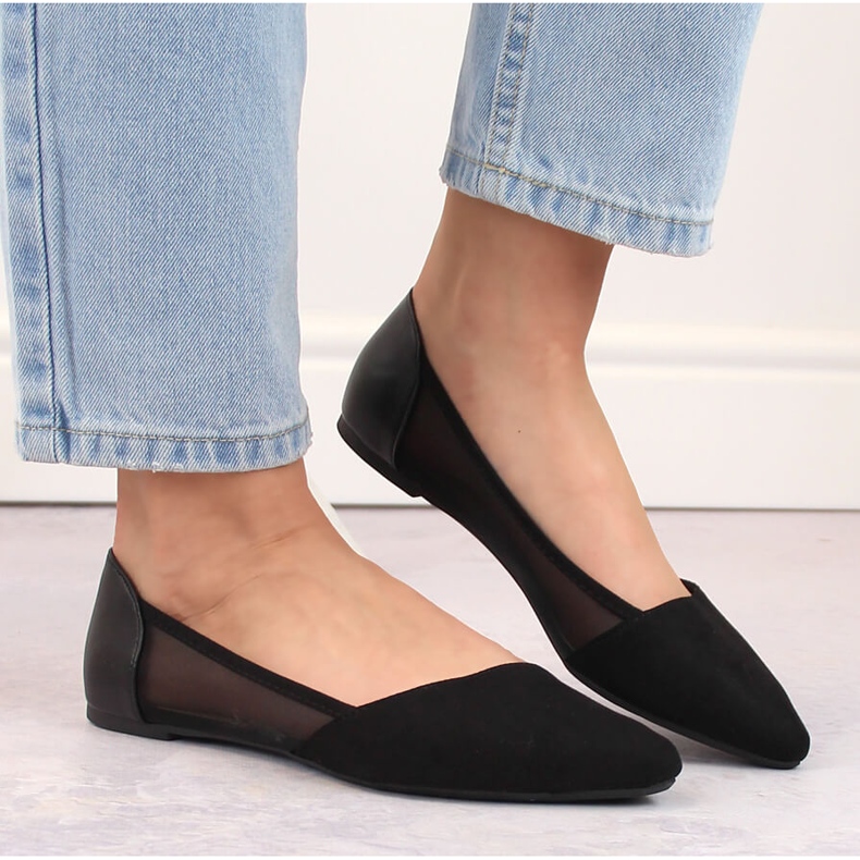 Women's Ballerinas Black Spitz Evento 8BL71-2015 nero 1