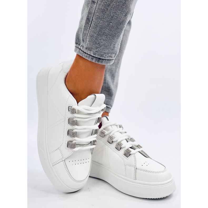 Sadri Sneakers bianche con lacci spessi bianca 1