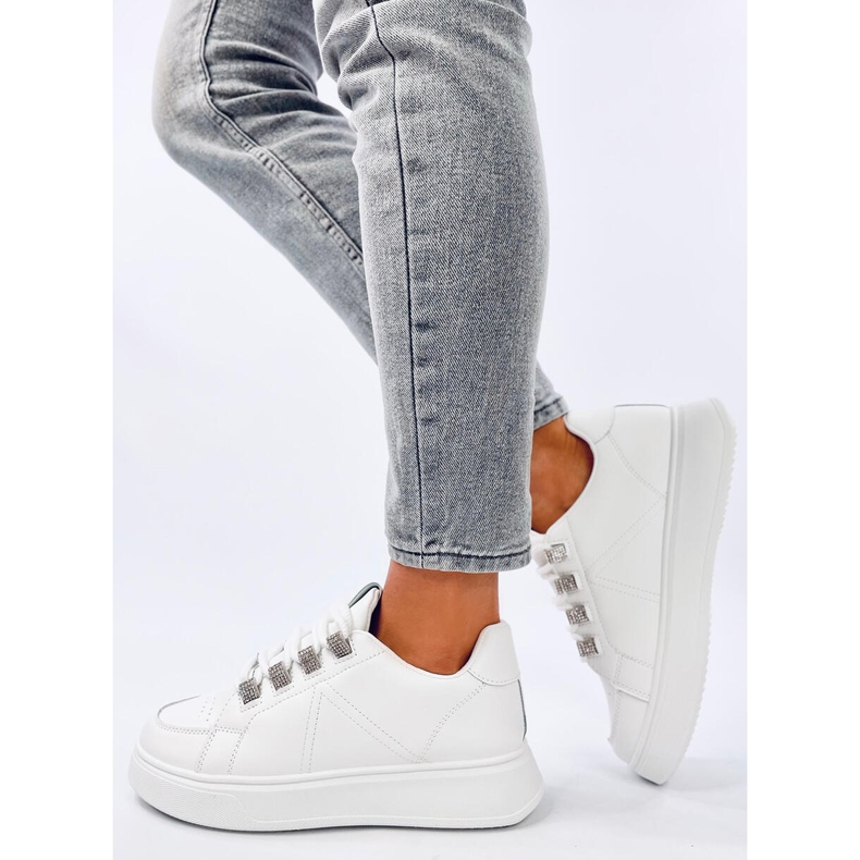 Sadri Sneakers bianche con lacci spessi bianca 2