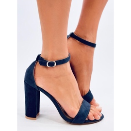 Sandali con tacco alto di Ariel Navy blu 2
