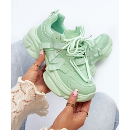 Sneakers Da Donna Su Suola Grossa, Windamella Verde 1