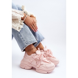 Sneakers Da Donna Con Suola Grossa, Windamella Rosa 1