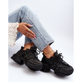 Sneakers da Donna con Suola Grossa, Windamella Nera nero 1