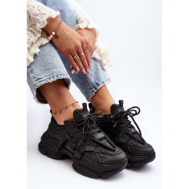 Sneakers da Donna con Suola Grossa, Windamella Nera nero 2