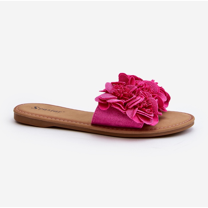 Infradito Da Donna Con Fiori Fucsia Eelfan rosa 1