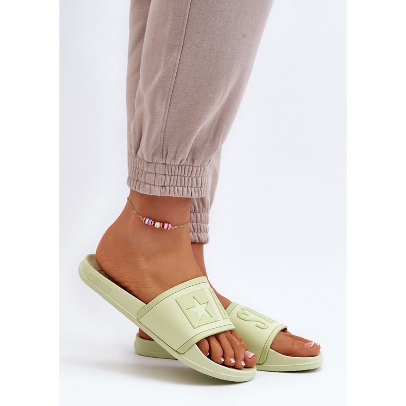 Infradito da donna Big Star NN274A646 Lime verde 2