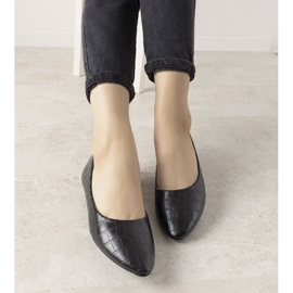BM Ballerine nere in fantasia coccodrillo Camilia nero 1