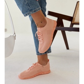 Sneakers in tessuto rosa di Erminio 2