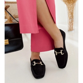 Mocassini in velluto nero con strass di Fabrizia 2