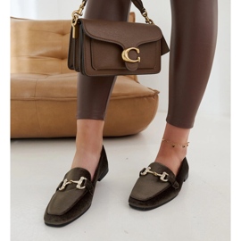 Mocassini in velluto verde con strass di Fabrizia 2