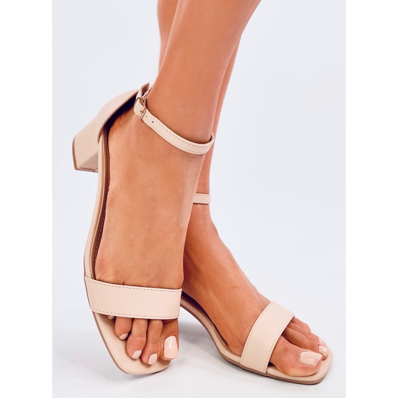 Bronx Sandali beige con tacco alto 2
