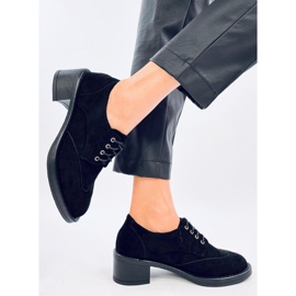 Vedra Mocassini neri con tacco nero 2